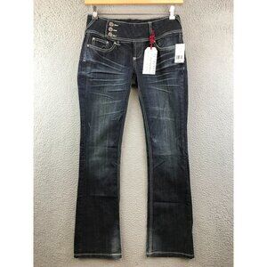 New Standards & Practices Womens Dark Wash Flared Jeans Size‎ 27